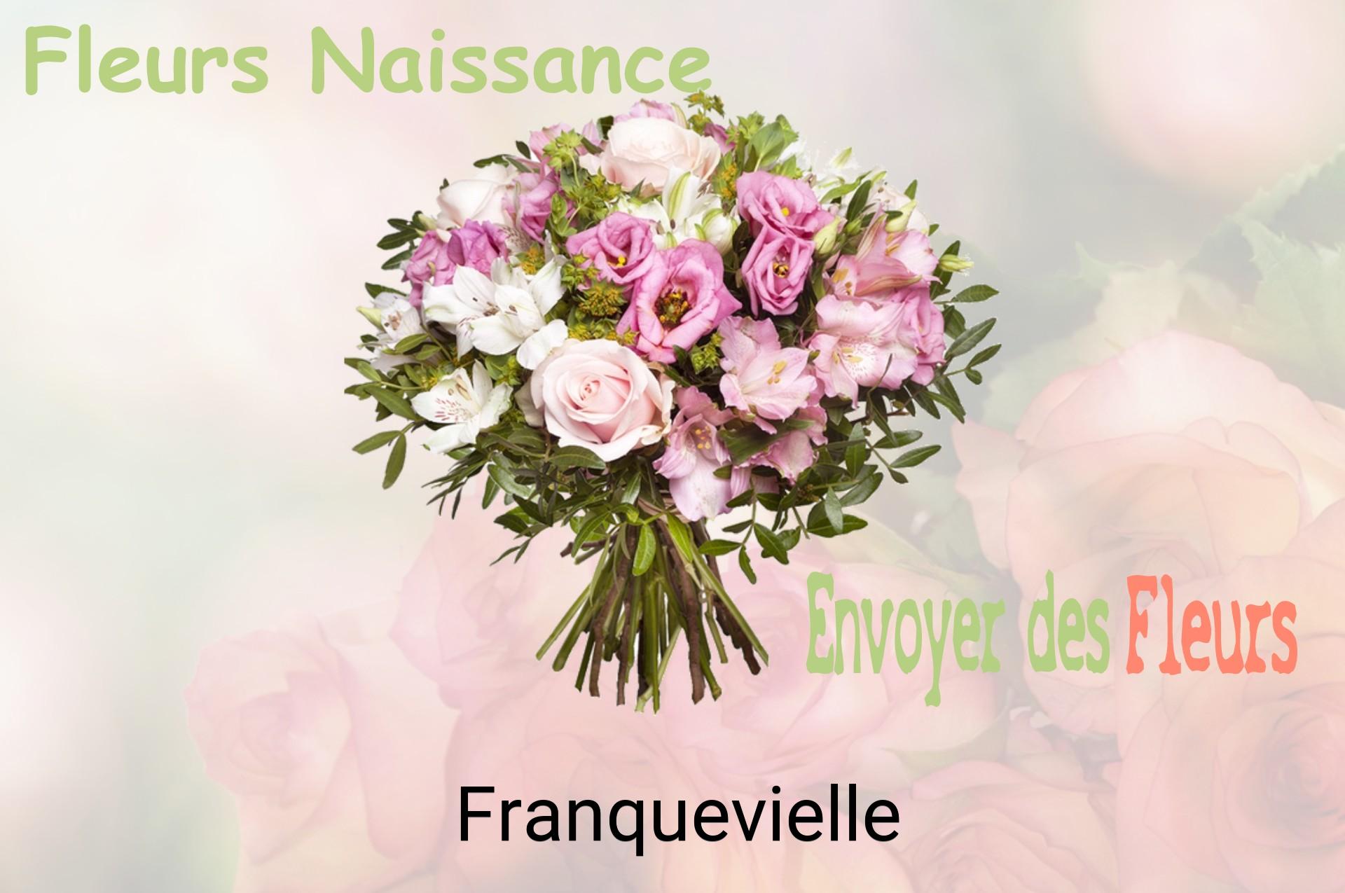 Bouquet de fleurs de naissance livré à Franquevielle